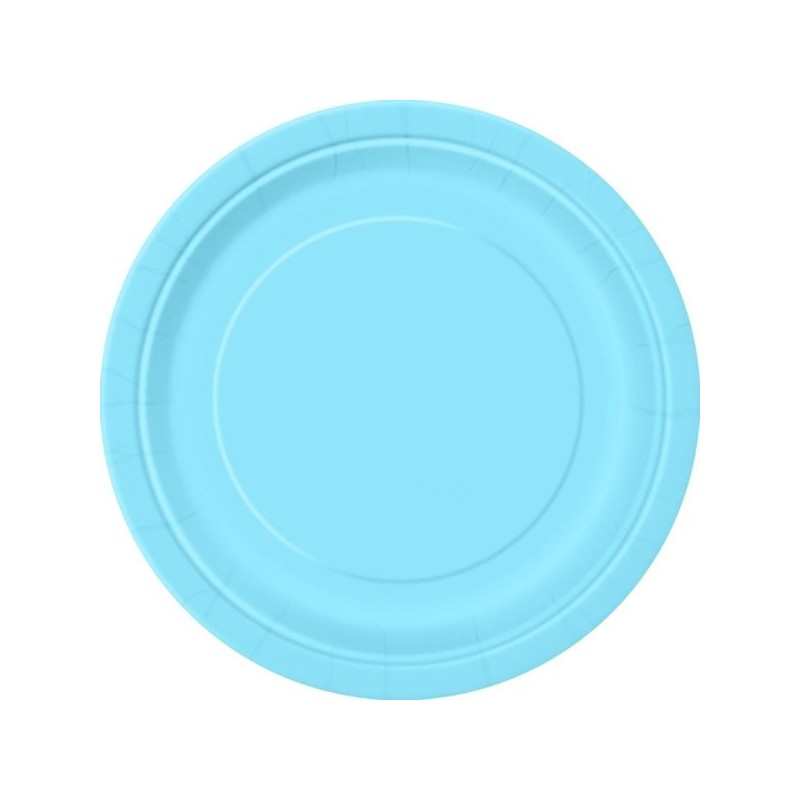 Unique Party 9 Inch Plates - Carribean Teal