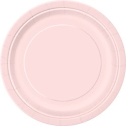 Unique Party 9 Inch Plates - Pastel Pink