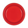 Amscan 22.8cm Plastic Plates - Apple Red