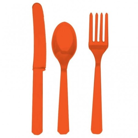 Amscan Cutlery Assortment - Orange Peel