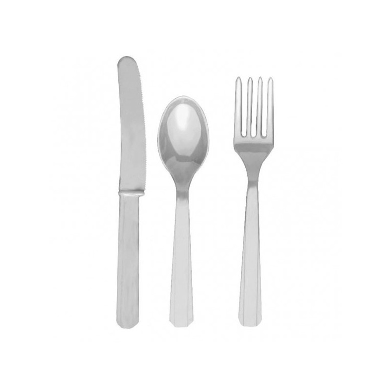 Amscan Cutlery Assortment - Silver