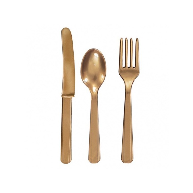 Amscan Cutlery Assortment - Gold