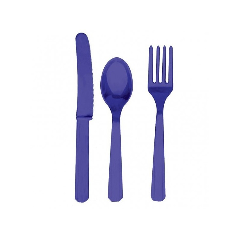 Amscan Cutlery Assortment - Purple