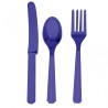 Amscan Cutlery Assortment - Purple