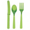Amscan Cutlery Assortment - Kiwi Green