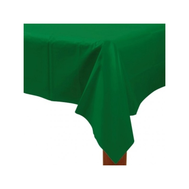 Amscan Rectangular Plastic Tablecover - Festive Green