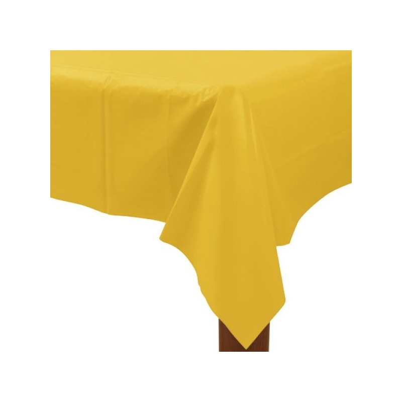 Amscan Rectangular Plastic Tablecover - Sunshine Yellow