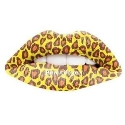 Cheetah Print Temporary Lip...