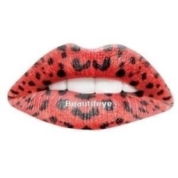 Red Leopard Print Temporary...