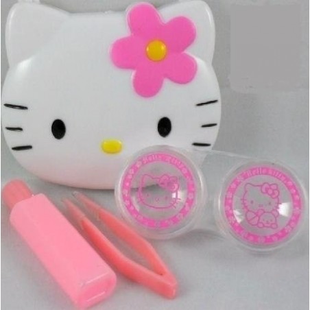 Hello Kitty Lens Travel Kit Ideal For Coloured Contact Lenses