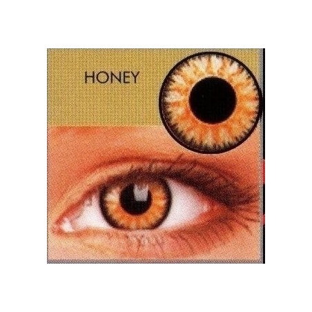 Glamour Honey Vibrant Coloured Contact Lenses  (3Month Lenses)