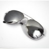 Silver Mirror Aviator Sunglasses Shades UV400 Protection