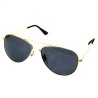 Gold Frame Aviator Sunglasses Dark Shades UV400 Protection ld2831g