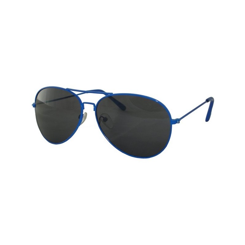 Neon Blue Aviator Sunglasses One Size Fits All UV400 Protection