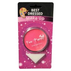 Pink Fancy Dress Halloween Party Makeup Face Paint With Sponge