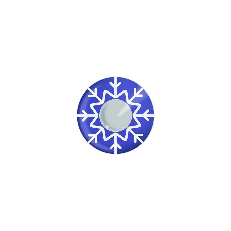 Snowflake Coloured Contact Lenses For Christmas Spirit