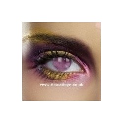 EDIT Colour Vision Pink Mesh Contact Lenses