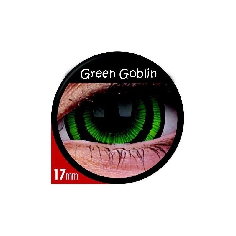 Green Goblin Mini Sclera Coloured Contact Lenses (1 Year)