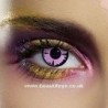 Crazy Pink Splat Halloween Coloured Contact Lenses (90 Day Wear)