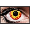 Orange And Yellow Flame Crazy Coloured Contact Lenses (90 days)