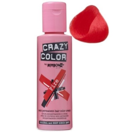 Crazy Colour Hair Dye Fire Red