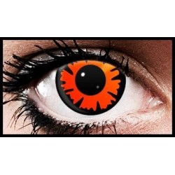 Orange Splat Crazy Coloured Contact Lenses (90 days)
