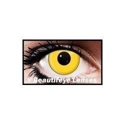 Yellow Block Funky Crazy Coloured Contact Lenses