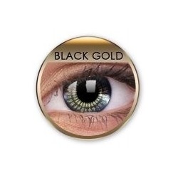 Stars & Jewels Black Gold Crazy Coloured Contact Lenses (90 Day)