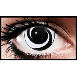 Black Vortex Crazy Coloured Contact Lenses (90 Days)