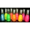 UV Neon La Femme Nail Polish Set Of 9 Includes Green, Yellow Orange And Pink