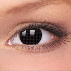 Black Screen Crazy Colour Contact Lenses (1 Year Wear)