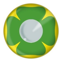 Kleeblatt Farbige Kontaktlinsen (90 Tage)  - 1