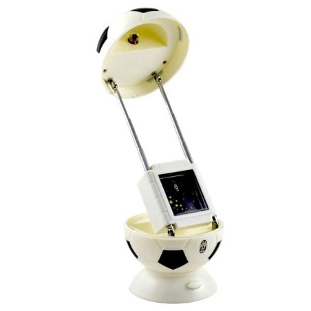 Juventus Football Shape Desk Clock with Lamp