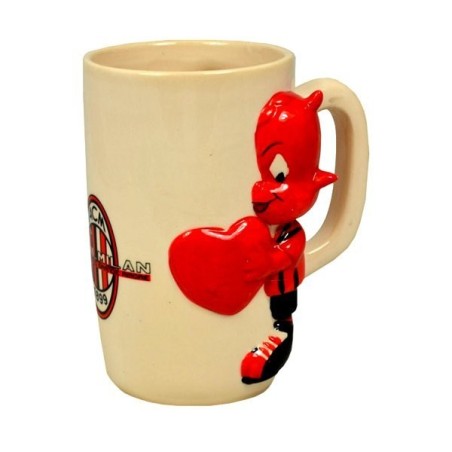 AC Milan Sculptured Mug - Heart