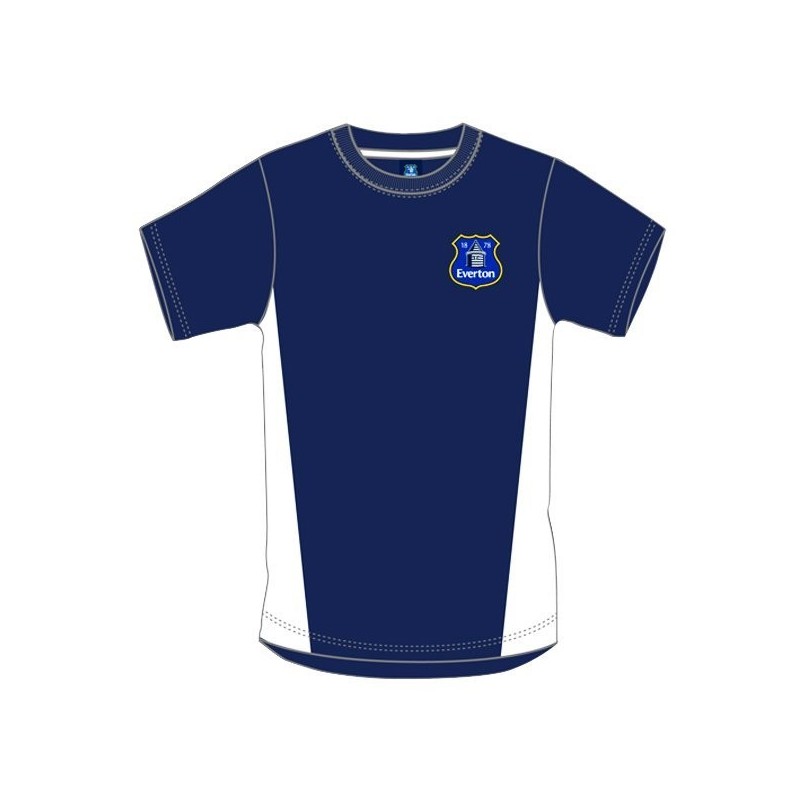 Everton Navy Crest Mens T-Shirt - M