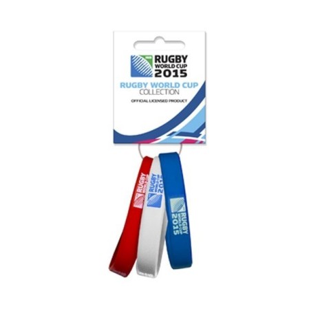 Rugby World Cup 2015 3PK Wristband - Red/Blue/White