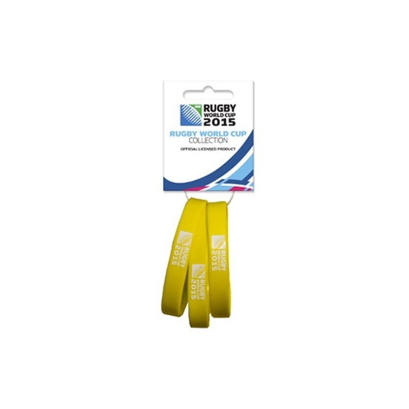 Rugby World Cup 2015 3PK Wristband - Yellow