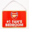 Arsenal No 1 Fan Bedroom Sign