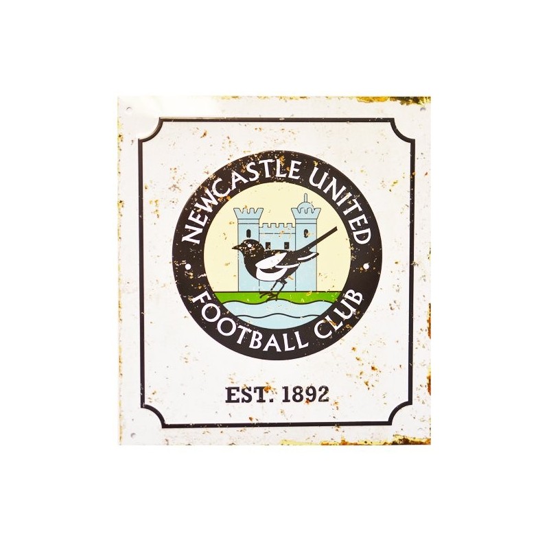 Newcastle United Retro Logo Sign