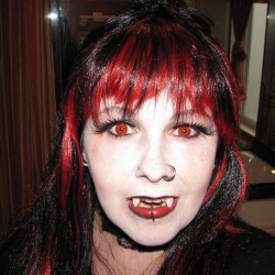 Red Block Funky Crazy Coloured Contact Lenses (90 Day)