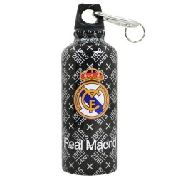 Real Madrid Aluminium Water Bottle - Black Outdoor