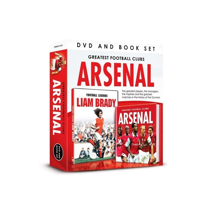 Arsenal Football Legends Liam Brady DVD And Book Set