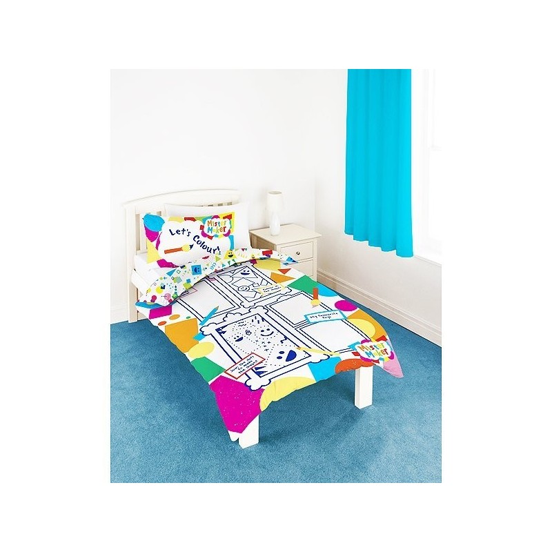 Mister Maker Colour and Play Single Duvet - Includes 6 Washable Pens