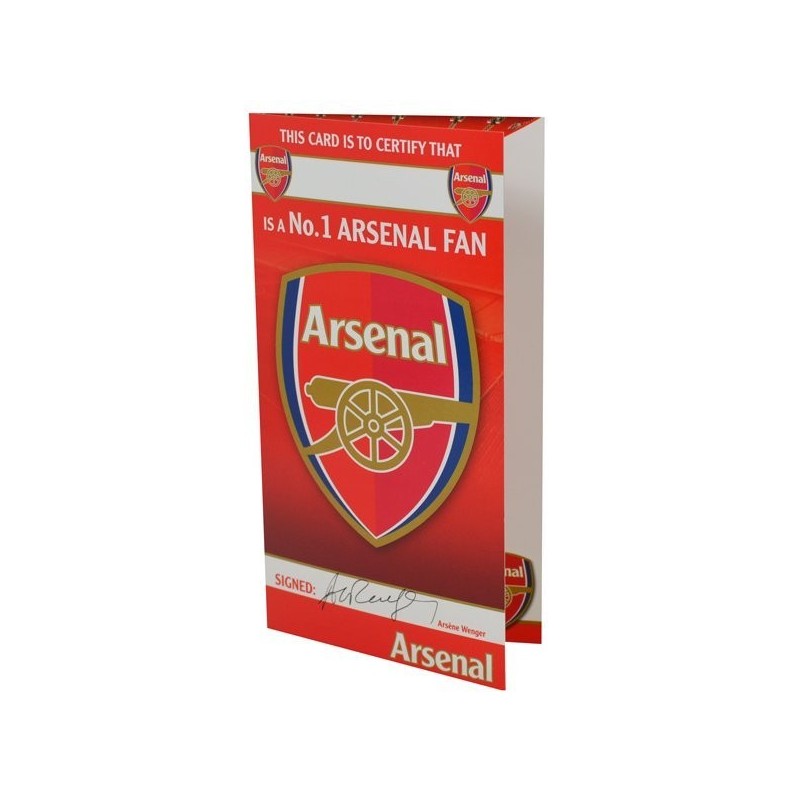 Arsenal No1 Fan Birthday Card - 6PK