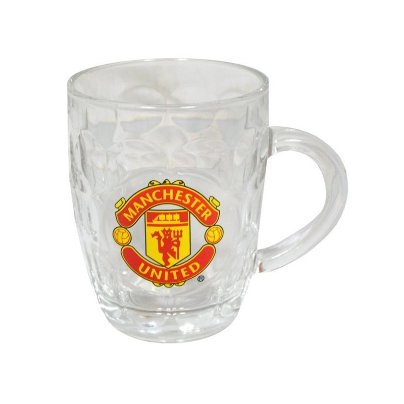 Manchester United Glass Tankard
