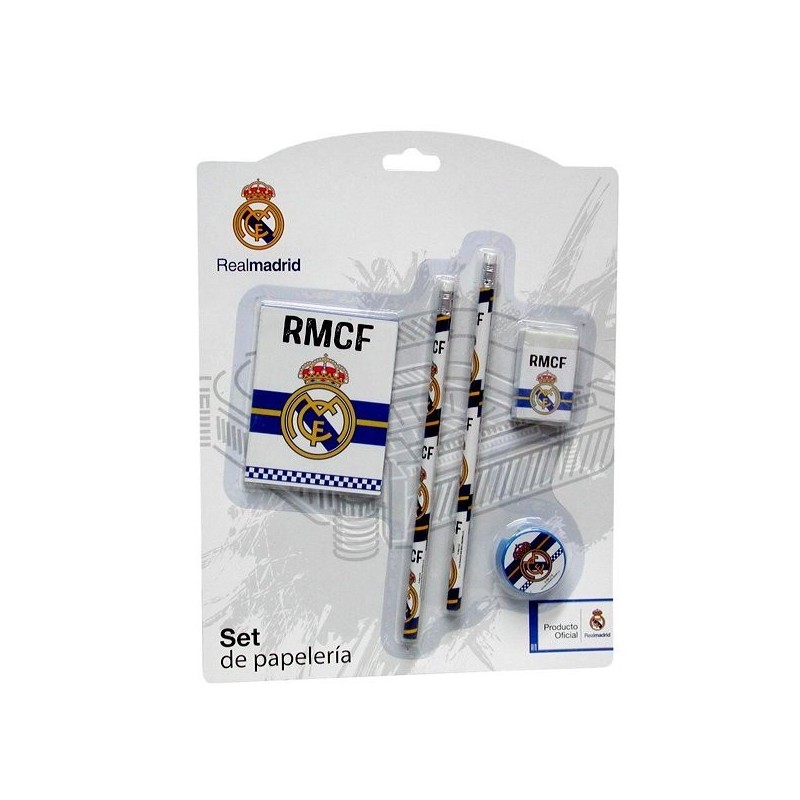Real Madrid 5 Pc Stationery Set