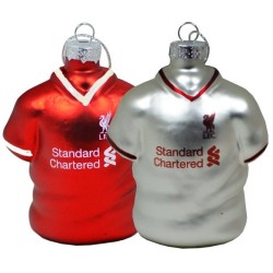 Liverpool Xmas Shirt Baubles -2PK