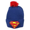 Superman Bobble Cuff Knitted Hat - Adult