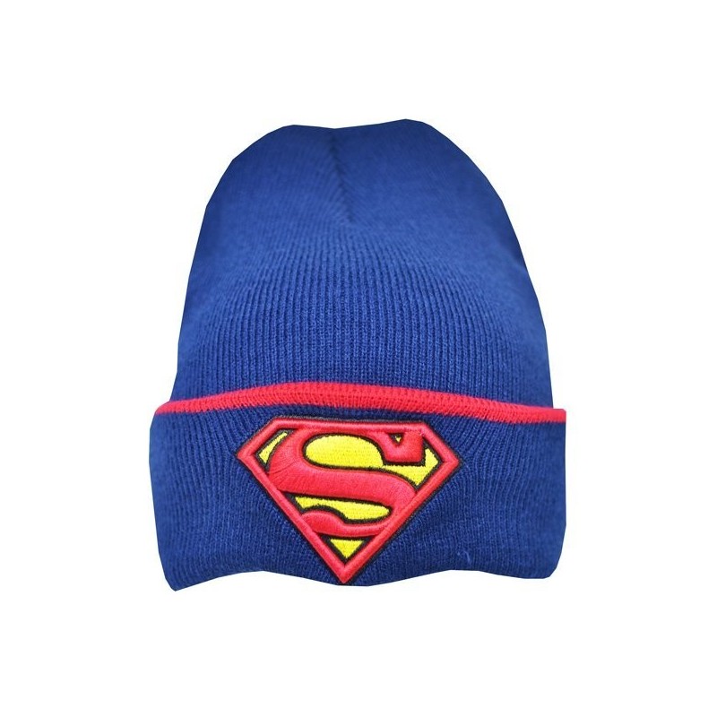 Superman Cuff Knitted Hat - Junior