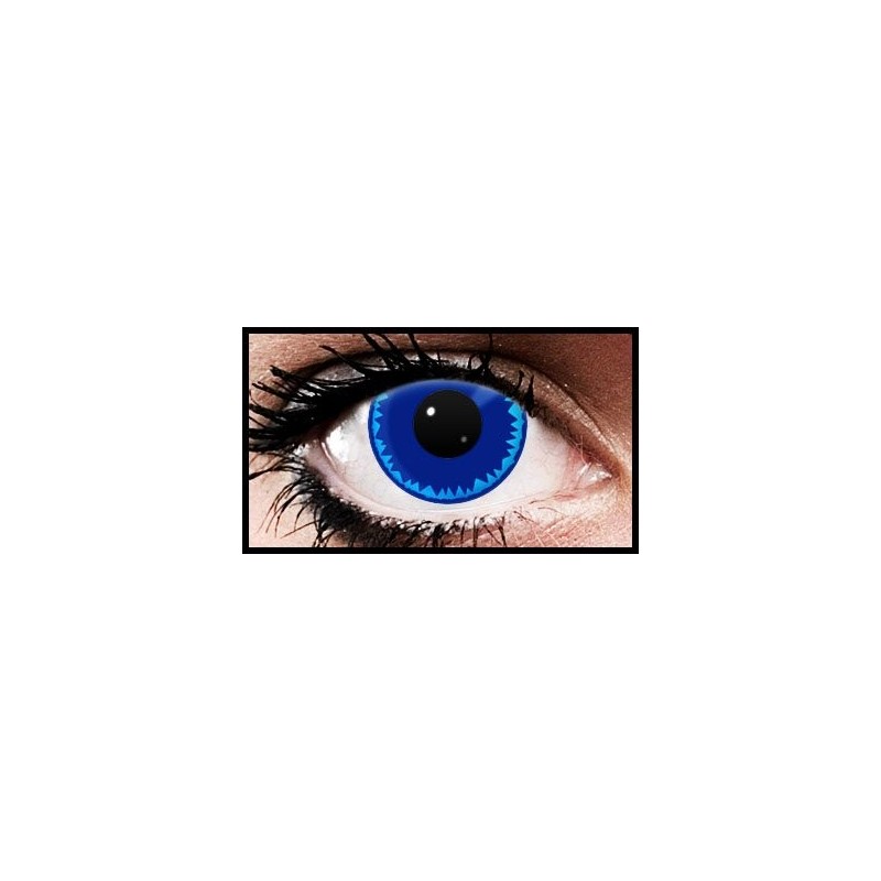 Blue Burst Crazy Coloured Contact Lenses (90 days)
